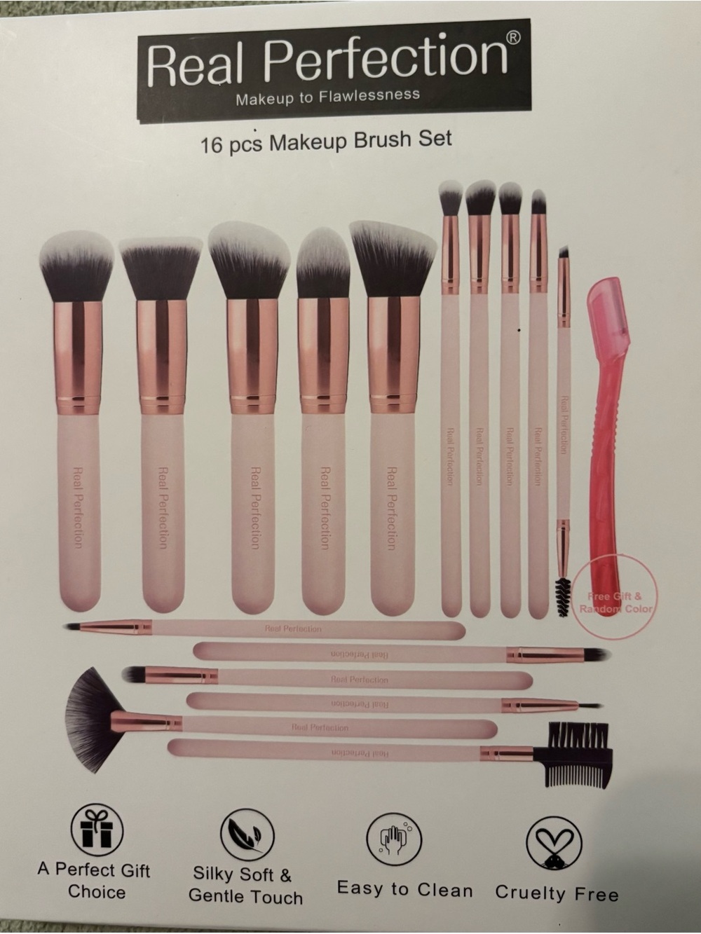 16-pc makeup brush set - NIB
